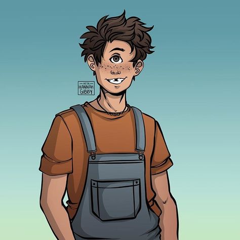 My younger sister has been reading The Percy Jackson series and she asked me to draw her favorite character (Tyson!) so that she could… Tyson Fanart, Percy Jackson Tyson, Percy Jackson Series, Rick Riordan Series, Percy Jackson Fan Art, Percy Jackson Characters, Kane Chronicles, Percy Jackson Art, Percy Jackson Books