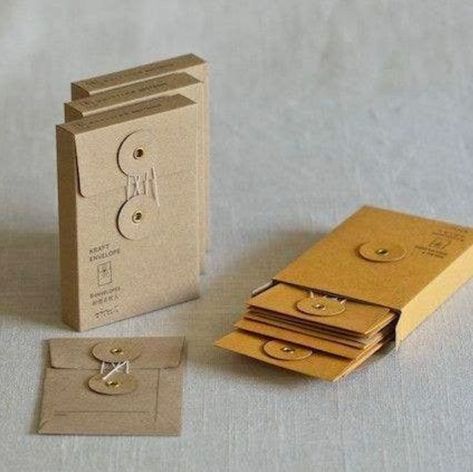 Paper Packaging, Creative Packaging, Paper Envelopes, Brown Kraft, Jewelry Packaging, Name Cards, Brand Packaging, Kraft Envelopes, Kraft Paper