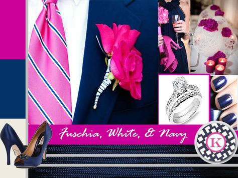 fuschia & navy blue | Royal Blue and Fuschia Wedding http://boldamericanevents.wordpress.com ... Room Decor Quotes, Navy White Wedding, Fuschia Wedding, Boathouse Wedding, Fuchsia Wedding, Room Decor Living Room, Hot Pink Roses, Wedding Pink, Decor Quotes