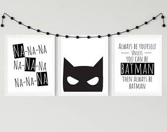 Batman Bedroom Ideas Boys, Batman Baby Room, Spiderman Canvas Painting, Batman Boys Room, Batman Kids Room, Batman Nursery Baby Boy, Batman Nursery, Batman Bedroom, Boys Room Wall Art Superhero