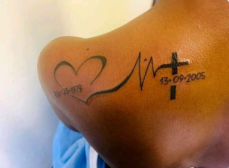 Rip Date Tattoo, Remembrance Tattoo Ideas Brother, Tattoo To Honor Grandma, In Memory Tattoos Brother, Son Memorial Tattoo For Mom, Date Tattoo Ideas Memories, In Loving Memory Tattoos For Grandmas, In Loving Memory Tattoos Husband, Tattoos For Memory Of Loved Ones