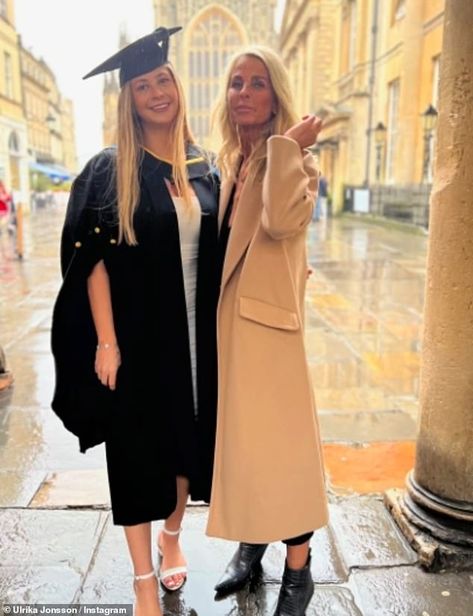 Proud Ulrika Jonsson shared snaps with daughter Bo on Saturday after she graduated from her university course to become a nanny. Ulrika Jonsson, Tilly Ramsay, Sara Cox, Gabby Logan, Brian Mcfadden, Email Tips, Nepo Baby, Leeds University, Gary Barlow