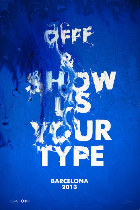 Typeverything.comOFFF Inspiration Typographie, Best Typography, Typography Images, Water Poster, Typo Design, 타이포그래피 포스터 디자인, Sport Poster Design, Poster Design Inspiration, Creative Typography