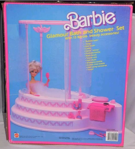 Barbie Bath, Barbie Playsets, Barbie 80s, 1980s Childhood, Beauty Bath, Barbie Vintage, Barbie Accessories, Barbie Dream, Barbie House