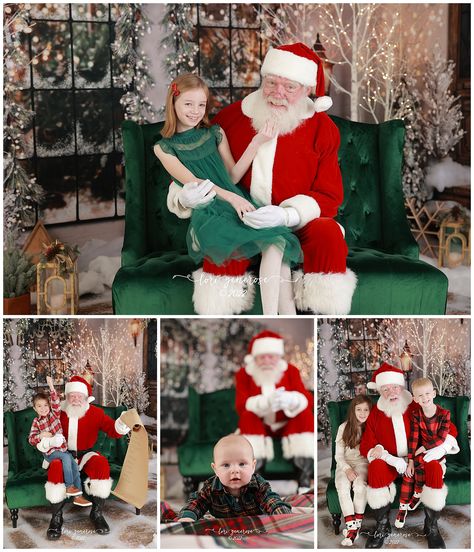 Picture With Santa Ideas, Santa Photography, Santa Sessions, Tree Farm Photo Shoot, Studio Mini Sessions, Holiday Family Photos, Photos With Santa, Pictures With Santa, Valley Photography