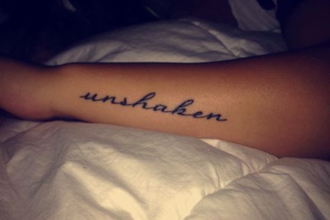 "unshaken" I stand firm in my beliefs #tattoo Stand Firm Tattoo, Unshaken Tattoo, Internal Struggle Tattoo, Firm Foundation Tattoo Ideas, Stand Still Tattoo, Im Still Standing Tattoo, Still Tattoo, Stand Firm, I Stand