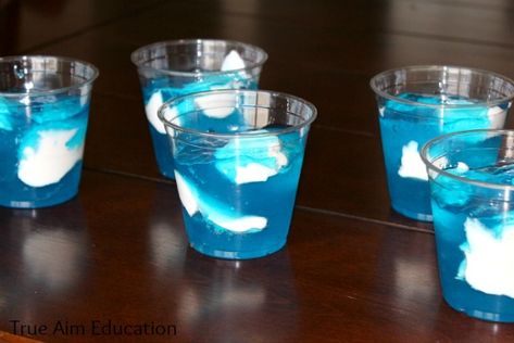 Jello Cloud parfaits! (Recipe at http://yumfinds.blogspot.com/2011/07/jello-cloud-parfait.html) Planes Movie, Airplane Ideas, Disney Planes, How To Swim, Airplane Party, Birthday Stuff, Teaching Children, Food Vegan, Easy Breakfast