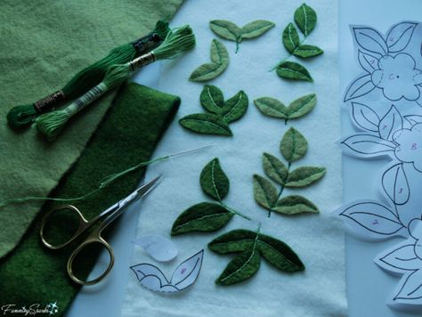 Leaves and Flowers Applique in Progress   @FanningSparks  |  FanningSparks Appliqued Scoodie – FanningSparks Wooden Bowls Diy, Mad Cap, Flowers Applique, Prairie Points, Fabric Leaves, Diy Bowl, Felt Leaves, Pink Gem, Applique Pattern