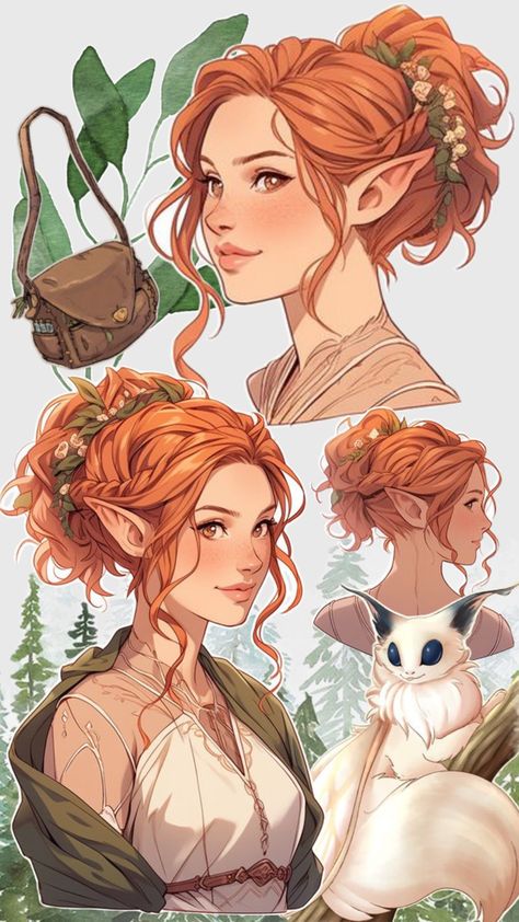 Elf Woman, Dnd Druid, Dnd Elves, Female Elf, Dnd Art, Amazing Drawings, Dnd Characters, Character Portraits, Art Drawings Sketches