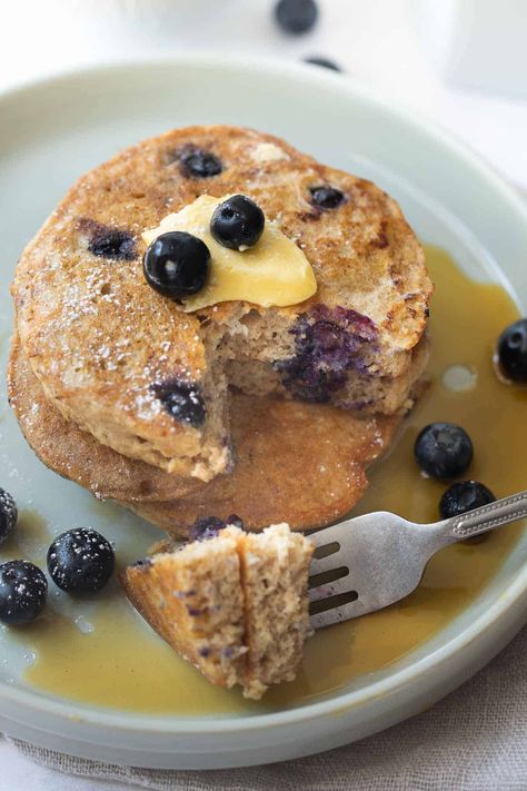 Buckwheat Flour Pancakes, Best Pancake Mix, Buckwheat Pancake Recipes, Meaningful Eats, Blueberry Pancakes Recipe, Buckwheat Recipes, Kids Breakfast, Buckwheat Pancakes, Pancake Recipes