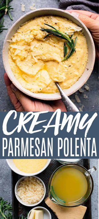 Polenta Parmesan, Parmesan Polenta, Milk Chicken, Polenta Recipe, Polenta Recipes, Creamy Polenta, Yum Recipes, Creamy Parmesan, Yummy Eats