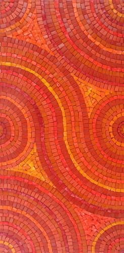 mosaic....I love any mosaic I've seen and it is something I should put on my bucket list as I'd love to learn how to do it. Mosaic Madness, Yorkshire Uk, Jaune Orange, Orange Aesthetic, Tile Pattern, Orange Crush, Mosaic Projects, Foto Art, Stained Glass Mosaic