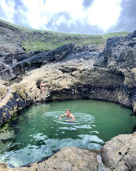 Wild Swimming In Wales | The best places to wild swim in Wales Blue Lagoon four waterfalls best swimming in North Wales Wild Camp, Wild Swimming, Wales Travel, Cliff Diving, Brecon Beacons, Blue Pool, Waterfall Hikes, Uk Holidays, Mermaids And Mermen