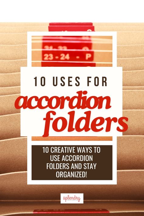 Wondering what to do with accordion folders? Discover 10 creative and practical ways to organize your life, from managing important documents to planning DIY projects. Get inspired to declutter and stay organized with these simple tips! Folder Ideas, Accordion Folder, School Paper, Ways To Organize, Math Test, New Uses, Home Office Organization, Birth Certificate, Organize Your Life