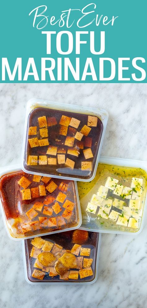 Best Ever Marinated Tofu Tofu Marinade Recipes, Slow Cooker Meal Prep, Tofu Marinade, Sesame Tofu, Honey And Soy Sauce, Marinated Tofu, Lemon Rosemary, Meal Prep Bowls, High Protein Low Carb