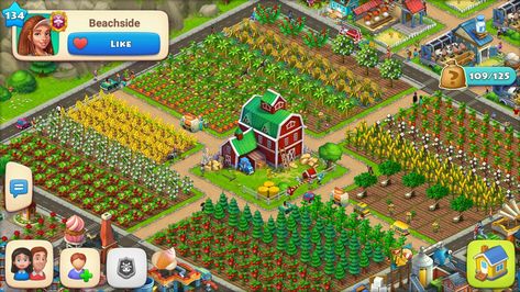 Town Layout Ideas, Township Design Ideas Houses, Cafeland Design Ideas, Township Town Layout, Township Farm Design, Township Design Ideas Farm, Township Design Ideas Level 21, Township Game Layout Ideas, Township Game Layout Ideas Farm