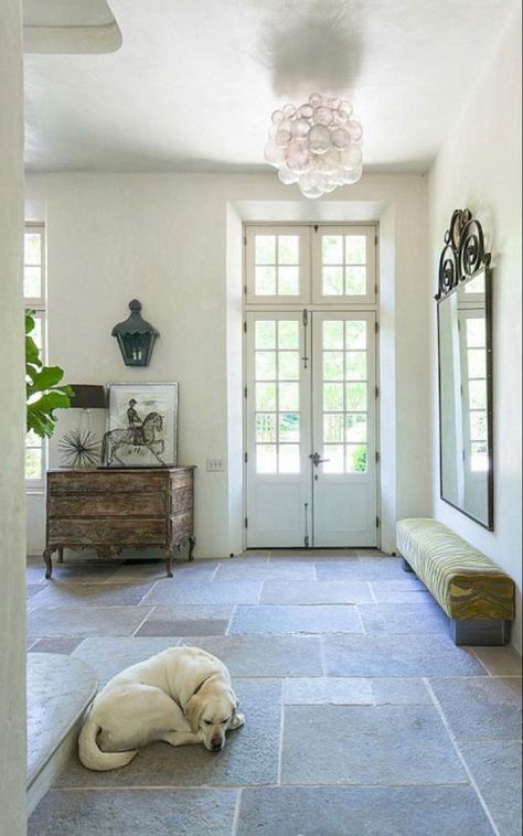 Stone Entryway, Slate Tile Floor, Entryway Flooring, Slate Flooring, Atlanta Homes, Slate Tile, Kitchen Floor Tile, Entry Hall, Kitchen Floor