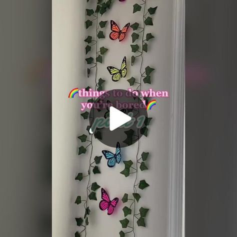 Room Decor Tiktok, Cute Butterfly, Diy Room, Room Ideas Bedroom, Simple Art, Room Diy, Diy Room Decor, Art Diy, Room Ideas