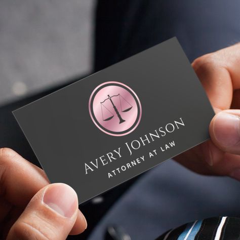 Business Card Lawyer Design, Lawyer Logo Design, Business Card With Qr Code, Business Card With Qr, Attorney Business Cards, Lawyer Business Card, Minimalist Rose, Visit Card, Name Card Design