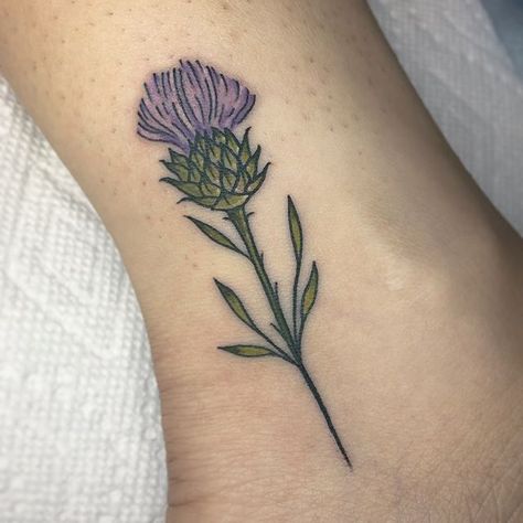 ✨Couple of matching best friend thistle tattoos for the lovely Jessica and Sarah ✨ made at @gritnglory #nyc #nyctattoo #janicedanger… Thistle Tattoos, Scotland Tattoo, Scottish Thistle Tattoo, Scottish Tattoos, Random Tattoos, Thistle Tattoo, Wrist Tattoo Cover Up, Tattooed Woman, Ring Tattoo