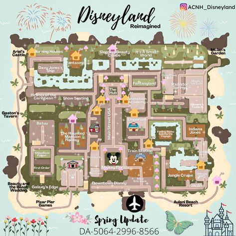 Acnh Disney Design Codes, Codes Acnh, Disney Island, Map Layout, Animals Crossing, Ac New Leaf, Animal Crossing Guide, Animal Crossing Wild World, Island Theme