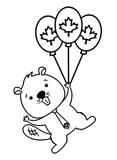 Canadian Beaver, Canadian Flag, Christmas Print, Free Printable Coloring, Free Printable Coloring Pages, Coloring Pictures, Free Coloring Pages, Creative Kids, Christmas Prints