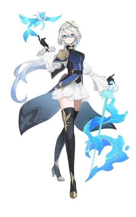 Archon Hydro, Hydro Archon Genshin, Genshin Impact Focalor, Hydro Archon, Genshin Oc, Honkai Impact 3rd, Lgbt Art, Honkai Impact, Super Hero Costumes