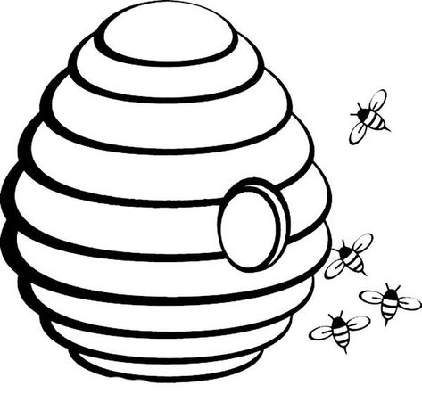 Coloring Pages For Kids Bee Hive, from Animal Coloring Pages blogs #coloring #coloringpages #printable Beehive Drawing, Bee Coloring, Kids Printable Coloring Pages, Anna Und Elsa, Bee Activities, Bee Classroom, Bee Printables, Bee Coloring Pages, Preschool Coloring Pages