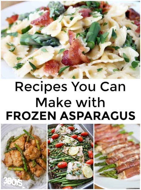 Frozen Asparagus Recipes, Healthy Frozen Dinners, Pescatarian Dinner, Homegrown Recipes, Frozen Asparagus, Asparagus Casserole Recipes, 600 Calorie Meals, Asparagus Casserole, Frozen Dinner