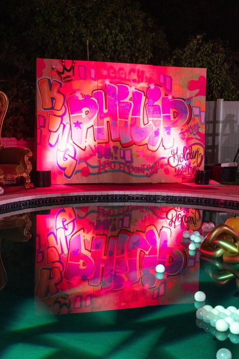 It's All Good Baby Baby - A 90's Themed Pool Party — Los Angeles Event Production Company | Wife of the Party 90s Event, Themed Pool Party, Encino California, Sweet Birthday Messages, Golden Barbie, Wife Of The Party, Ebony Color, 90s Theme, 90s Party