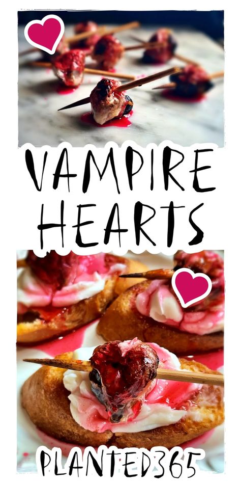 Vampire Snacks Food Ideas, Vampire Snack Ideas, Dracula Themed Food, Gothic Appetizers, Vampire Foods Party Ideas, Vampire Appetizers, Vampire Food Ideas, Vampire Party Food, Vampire Desserts