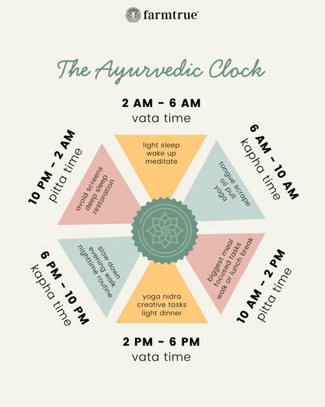 Ayurvedic Morning Routine, Ayurveda Clock, Ayurveda Kapha Recipes, Ayurvedic Clock, Ayurvedic Practices, Ayurveda Kapha, Ayurveda Dosha, Ayurveda Diet, Ayurvedic Lifestyle