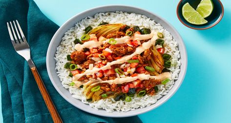 Saucy Pork Burrito Bowls Recipe | HelloFresh