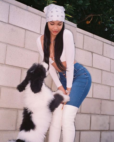 lil CC on Instagram: “🐩💕 @prettylittlething 📷: @jaywillll” Cydney Christine, Friends Outfits, Bad And Boujee, Bad Vibes, Short Cut, Friend Outfits, Wavy Hair, All Fashion, Long Hair