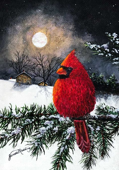 Grist Mill – James Redding Studio Free Printable Cardinal Pictures, Pictures Of Cardinals, Christmas Cardinals Winter Scenes, Winter Cardinal Painting, Cardinal Painting Acrylic, Cardinals Painting, Cardinal Images, Cardinal Pictures, Cardinals Birds