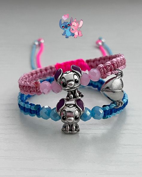 New angel and stitch matching bracelets 🩵😍 So cute and high quality available at blusherjewels.com Only a few available - - follow @blusherjewels for more - #matchingbracelets #angelandstitch #stitchandangel #stitchandangel💙💗 #couplegoals #smallbusiness #supportsmallbusiness #beads #charmsupplier #diy #homemade Stitch And Angel, Support Small Business, String Bracelet, Matching Bracelets, Hulk, Beaded Bracelets, Beads