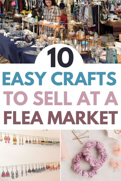 If you're looking for crafts that sell well at flea markets then these 10 easy crafts will help you get started. From wood crafts that selll at flea markets to handmade jewelry and more. These things to sell at a flea market will be super popular in 2022 and beyond. Crafts That Sell, Flea Market Crafts, Boutique Crafts, Profitable Crafts, Do Crafts, Easy Crafts To Sell, Flea Market Flip, Selling Handmade Items, Diy Crafts For Adults