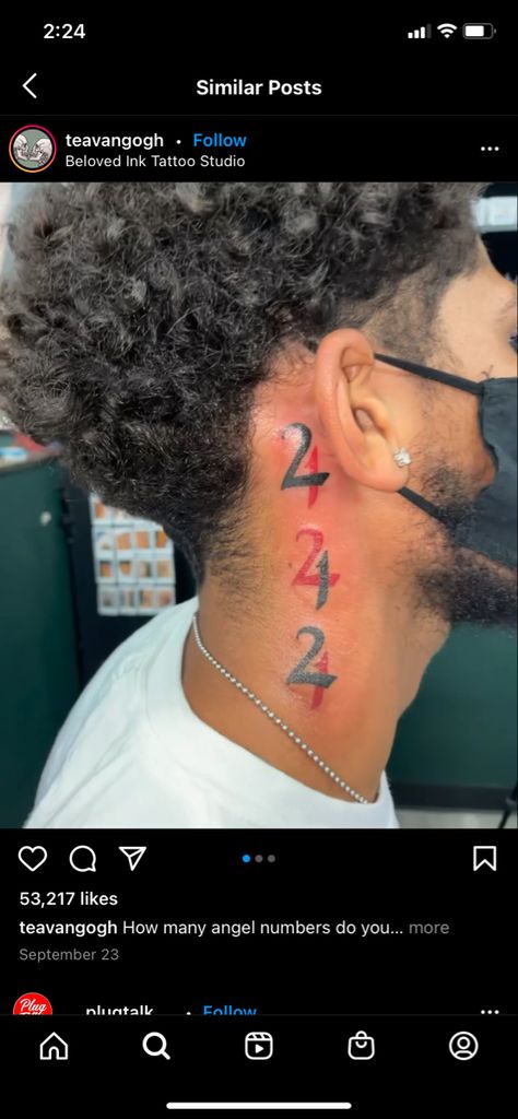 555 Angel Numbers, Tatted Men, Number Tattoo, Virgo Tattoo, Number Tattoos, Red Ink Tattoos, City Woman, Cute Tattoos For Women, Red Ink