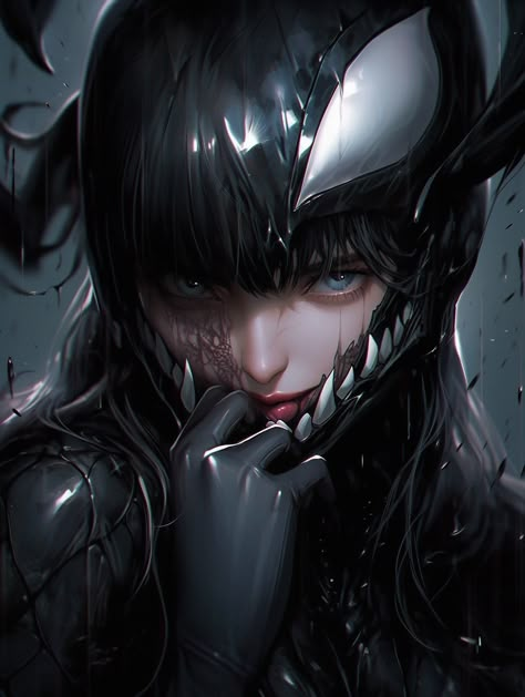 Lady Venom, Female Symbiote, Venom Girl, Venom Wallpaper, Venom And Carnage, She Venom, Venom Art, Venom Comics, Pfp For Discord