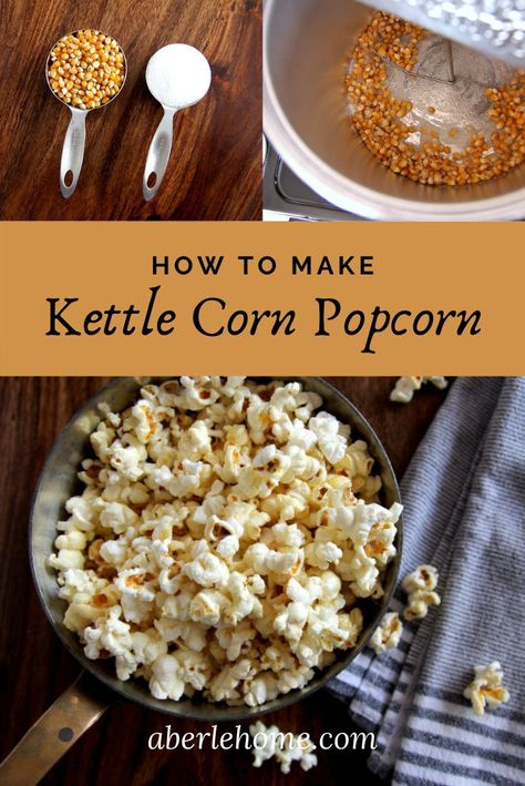 Whirley Pop Popcorn, Whirly Pop Kettle Corn, Home Made Kettle Corn, Kettle Corn Recipe Homemade Stove Top, Dash Popcorn Maker Recipes, Kettle Corn Recipe In Popcorn Maker, Kettle Popcorn Recipes, Whirley Pop Kettle Corn, Whirley Pop Popcorn Recipes