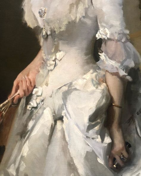 A little Sargent Saturday inspiration. #johnsingersargent #alaprima #masterartist #gildedage #portraitpainting #grandmannerportrait… Saturday Inspiration, Medieval Aesthetic, Victorian Paintings, Dress Painting, Rennaissance Art, Wedding Painting, John Singer Sargent, National Gallery Of Art, Victorian Art