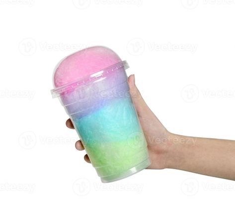 hand holding cotton candy in plastic cup isolated on white background,clipping path Cotton Candy Cups, Complex Numbers, Candy Cup, Market Stall, Logo Banners, Cityscape Photos, Hand Holding, Heart With Arrow, Marketing Design