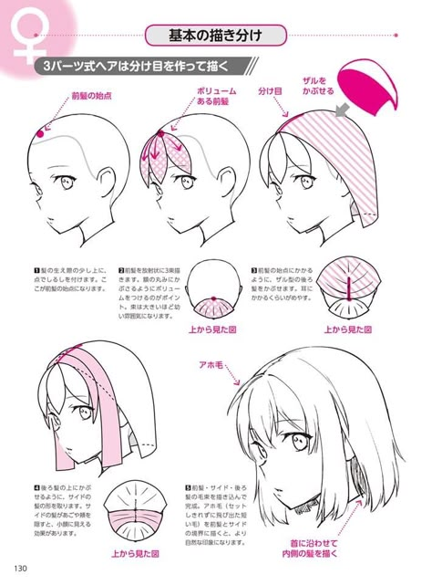 Pelo Anime, Drawing Hair Tutorial, Manga Tutorial, Manga Hair, Anime Tutorial, Body Drawing Tutorial, Manga Drawing Tutorials, 캐릭터 드로잉, Figure Drawing Reference