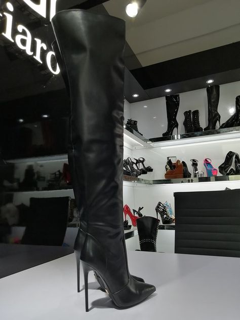 Black Thigh Boots, Thigh High Stiletto Boots, High Heeled Boots, Leather Thigh High Boots, Thigh Boots, Leather Boots Heels, Hot Boots, Thigh High Boots Heels, High Leather Boots