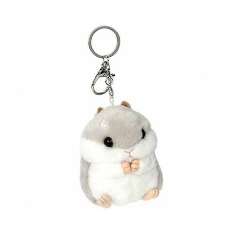 Hamster Plush, Fur Pom Pom Keychain, Keychain Plush, Cute Hamster, Pendant Keychain, Car Key Ring, Laptop Bag For Women, Cat Keychain, Cute Hamsters