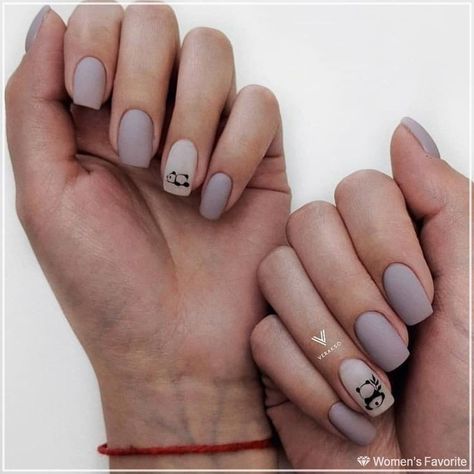 Panda Nail Art, Summer Nails Colors Designs, Nails Matte, Super Nails, Ideas Nails, Fall Nail Designs, Chic Nails, Short Acrylic Nails, Best Acrylic Nails