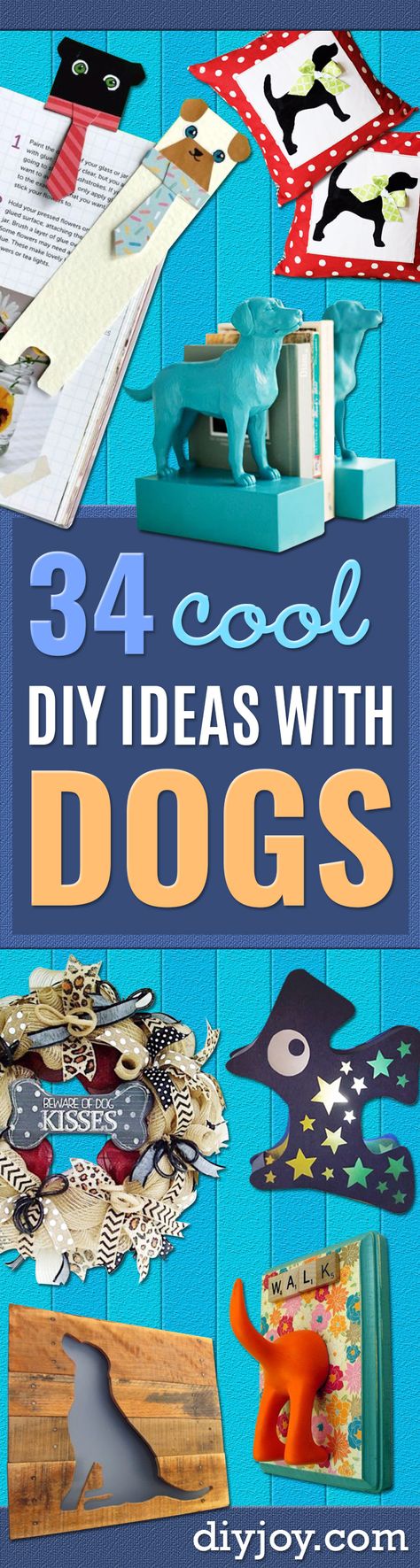 DIY Ideas With Dogs - Cute and Easy DIY Projects for Dog Lovers - Wall and Home Decor Projects, Things To Make and Sell on Etsy - Quick Gifts to Make for Friends Who Have Puppies and Doggies - Homemade No Sew Projects- Fun Jewelry, Cool Clothes and Accessories http://diyjoy.com/diy-ideas-dogs Dogs Diy Projects, Ideas For Dogs, Diy Home Accessories, Sewing To Sell, Trendy Sewing, Dog Crafts, Crafts To Make And Sell, Animal Projects, Diy Dog