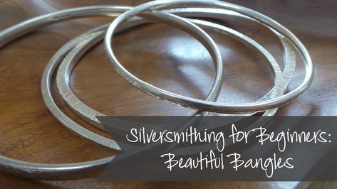 Silversmithing Tutorials, Silversmithing Jewelry, Beautiful Bangles, Jewelry Making Classes, Wire Wrapped Jewelry Diy, Soldering Jewelry, Beading Techniques, Silver Stacking Rings, Gold Alloys