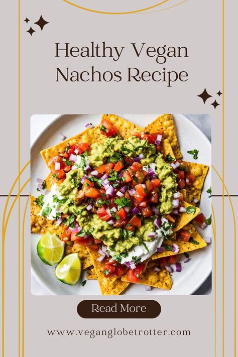 Elevate Your Snack Game with Vegan Nachos! 🌮 A delicious and nutritious alternative to traditional nachos. #veganrecipes #healthyeating #plantbased Vegan Nachos Plant Based, Plant Based Nachos, Vegan Nachos Recipe, Dairy Free Nachos, Gluten Free Nachos, Nachos Vegan, Veggie Nachos, Healthy Nachos, Vegetarian Nachos