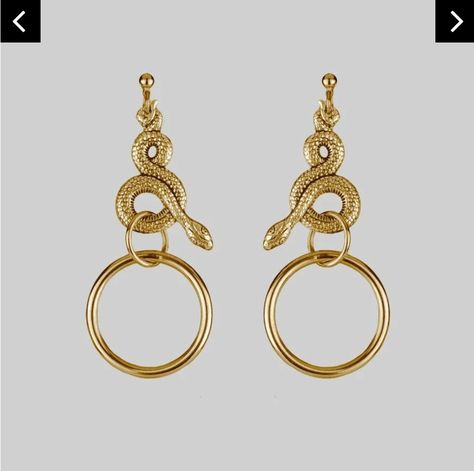 Gold Snake Earrings, Simple Silver Earrings, Snake Jewelry, Snake Earrings, Wrap Ring, Gold Snake, Wrap Rings, Jewelry Inspo, Circle Earrings